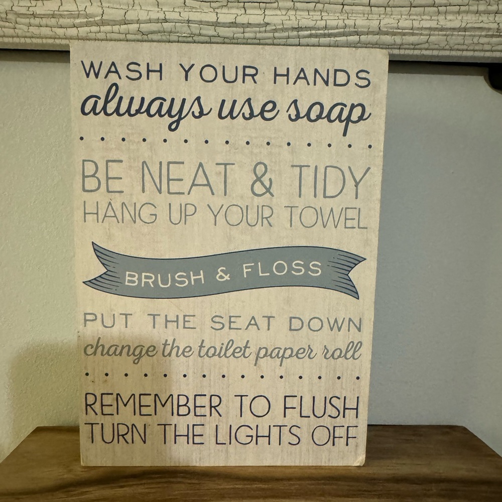 Bathroom sign